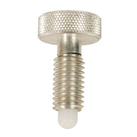 NORTHWESTERN TOOLS 34231 Hand Retractable Plungers – Knurled Head Plungers – Non-Locking Radiused Delrin Nose – Steel – Light Pressure, End Force: 1.25 Initial x 5.0 Full Fashion