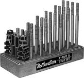 NORTHWESTERN TOOLS 40016 Handy Sets by Northwestern – T-Nut and Stud Sets; Table Slot: 3/8; Stud Size: 1″-8 Sale